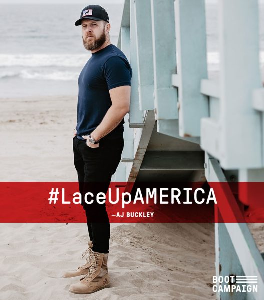 CBS SEAL Team Star AJ Buckley Laces Up