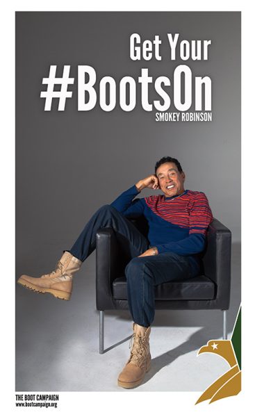 Smokey Robinson Joins Boot Campaign to Support America’s Heroes