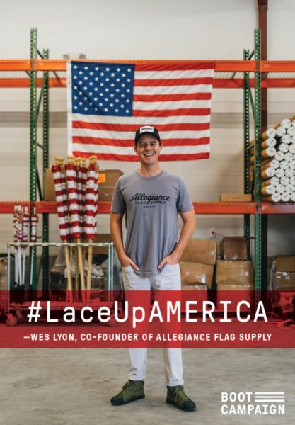 Allegiance Flag Supply Laces Up